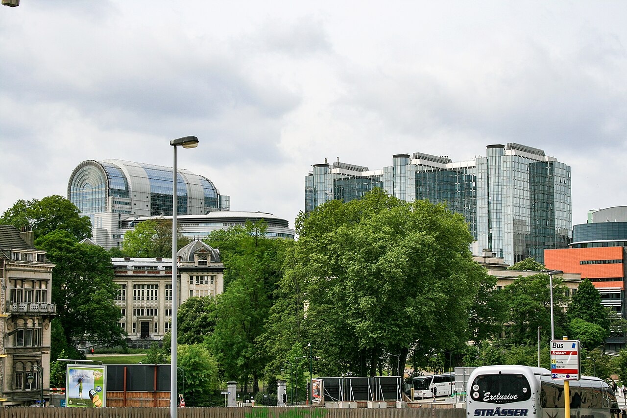 Kantoorgebouwen in het Europees kwartier van Brussel